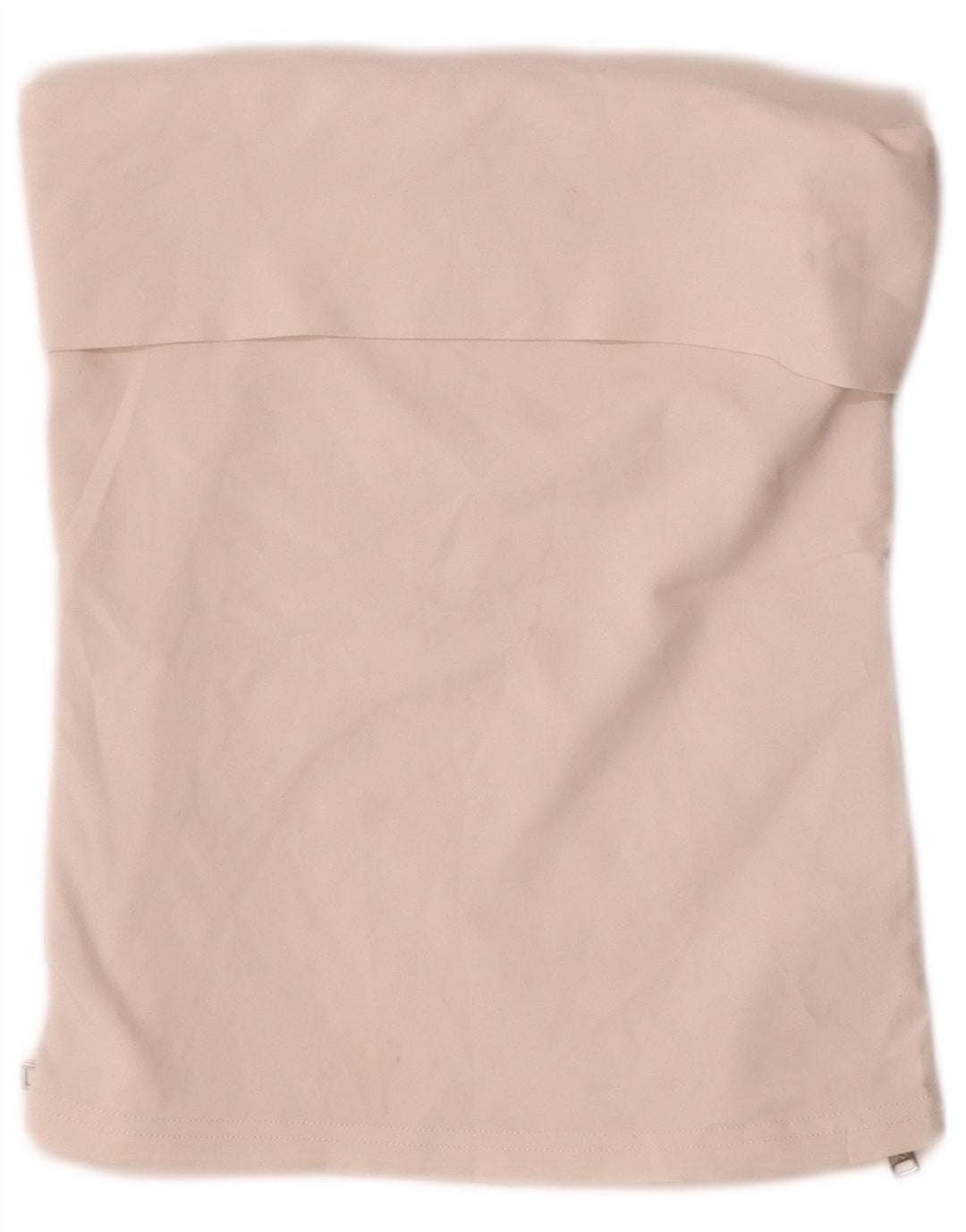 Top Crop fără bretele pentru femei Zara UK 12 Medium Bej Poliester