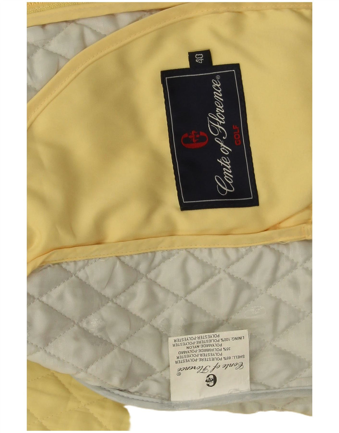 Gilet matlasat pentru femei Conte of Florence IT 40 Poliester galben mic