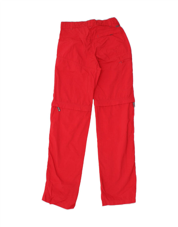 SALEWA Boys Straight Trousers 14-15 Years W30 L32 Red Polyester Vintage SALEWA and Second-Hand SALEWA from Messina Hembry 