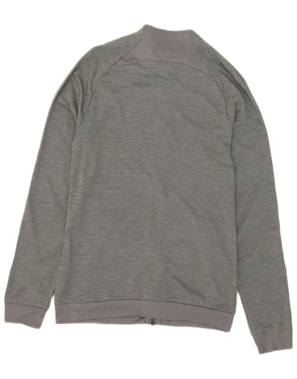 Jachetă de top pentru trening Nike Dri Fit Slim Fit pentru femei UK 10 Small Gri Flecked