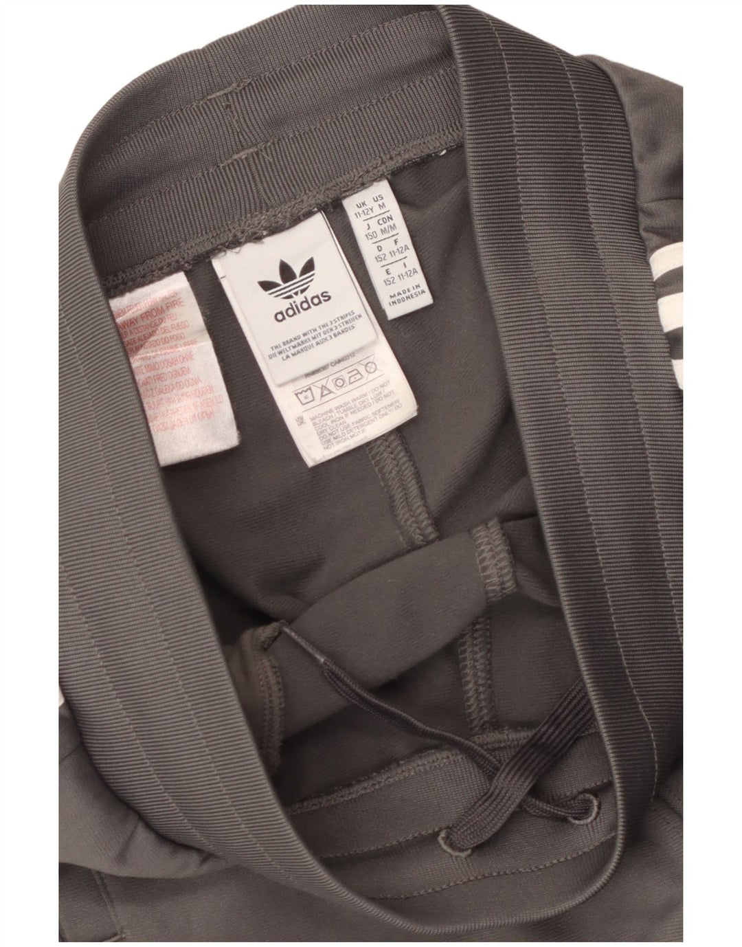 Pantaloni de trening ADIDAS baieti Joggeri 11-12 ani poliester gri