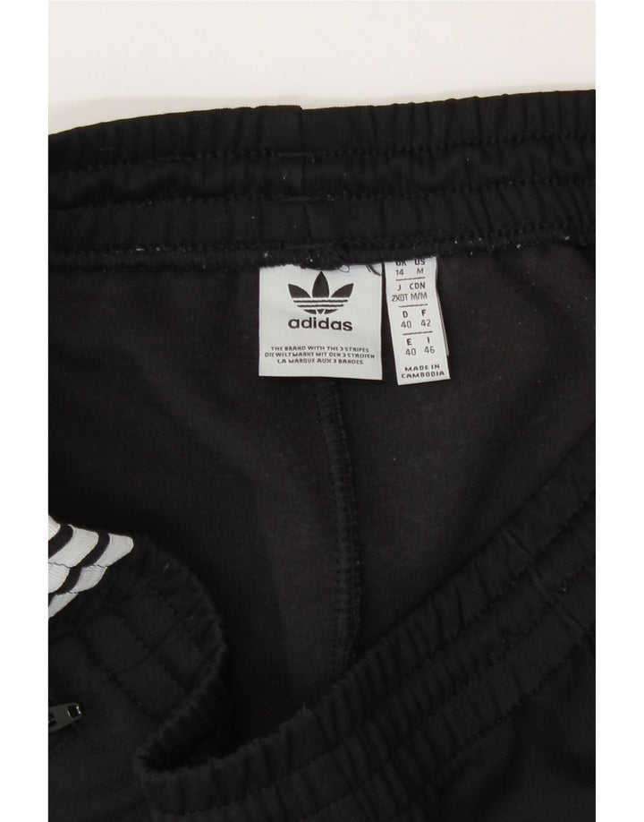 Pantaloni de trening Adidas pentru femei UK 14 Poliester negru mare