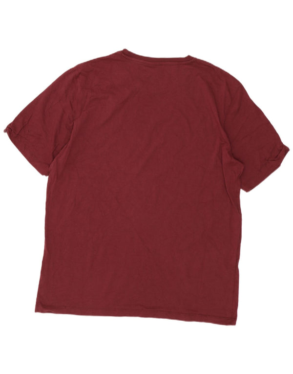 Tricou Jack & Jones pentru bărbați Top Medium Burgundy