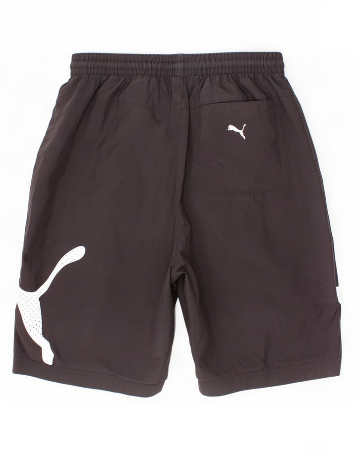 Pantaloni scurți sport grafic Puma pentru băieți 13-14 ani, negru