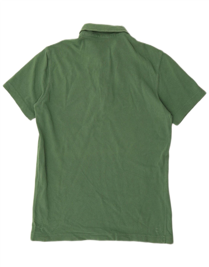 Tricou polo Benetton pentru bărbați, bumbac verde mediu