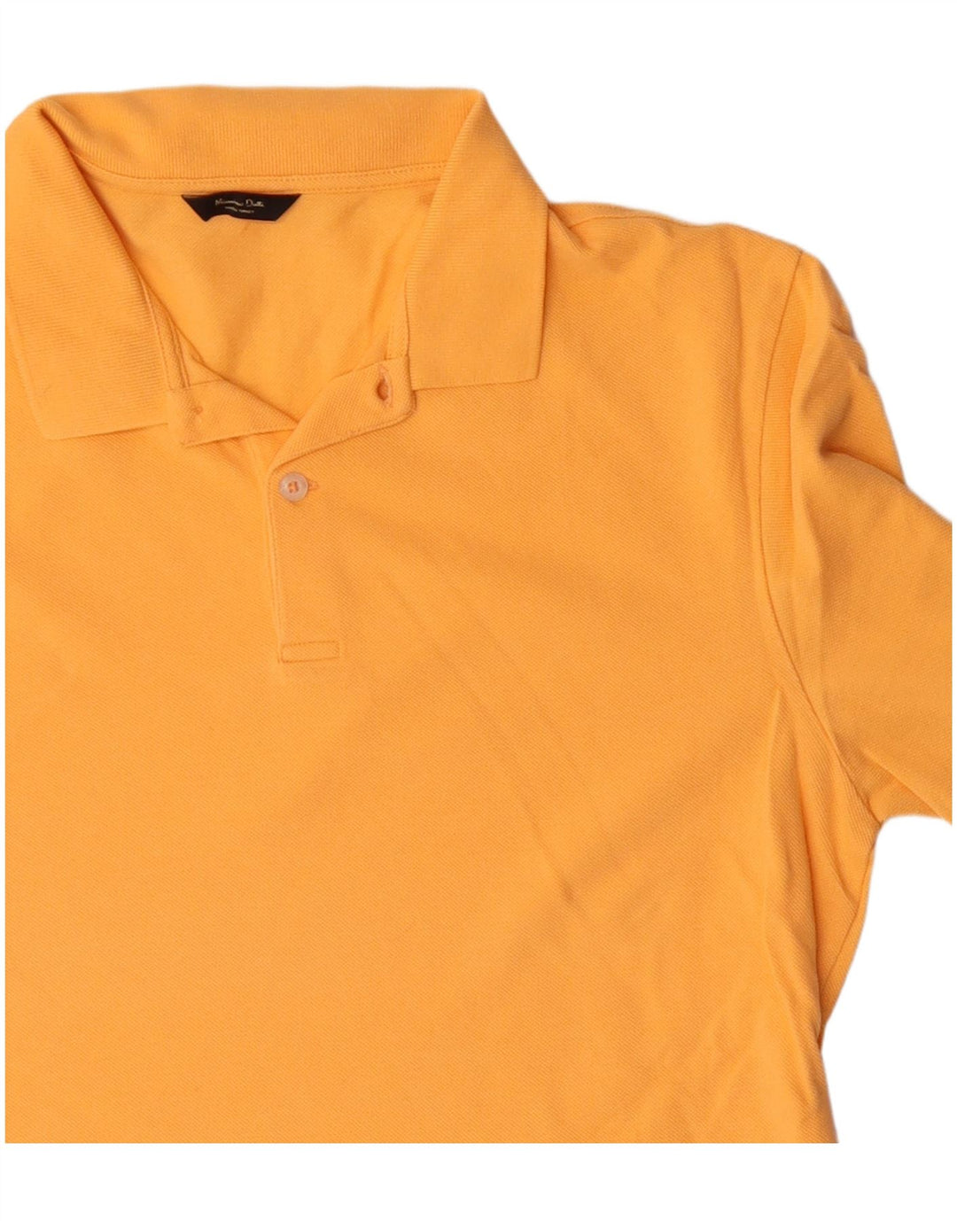 Tricou polo Massimo Dutti pentru bărbați, bumbac portocaliu mare