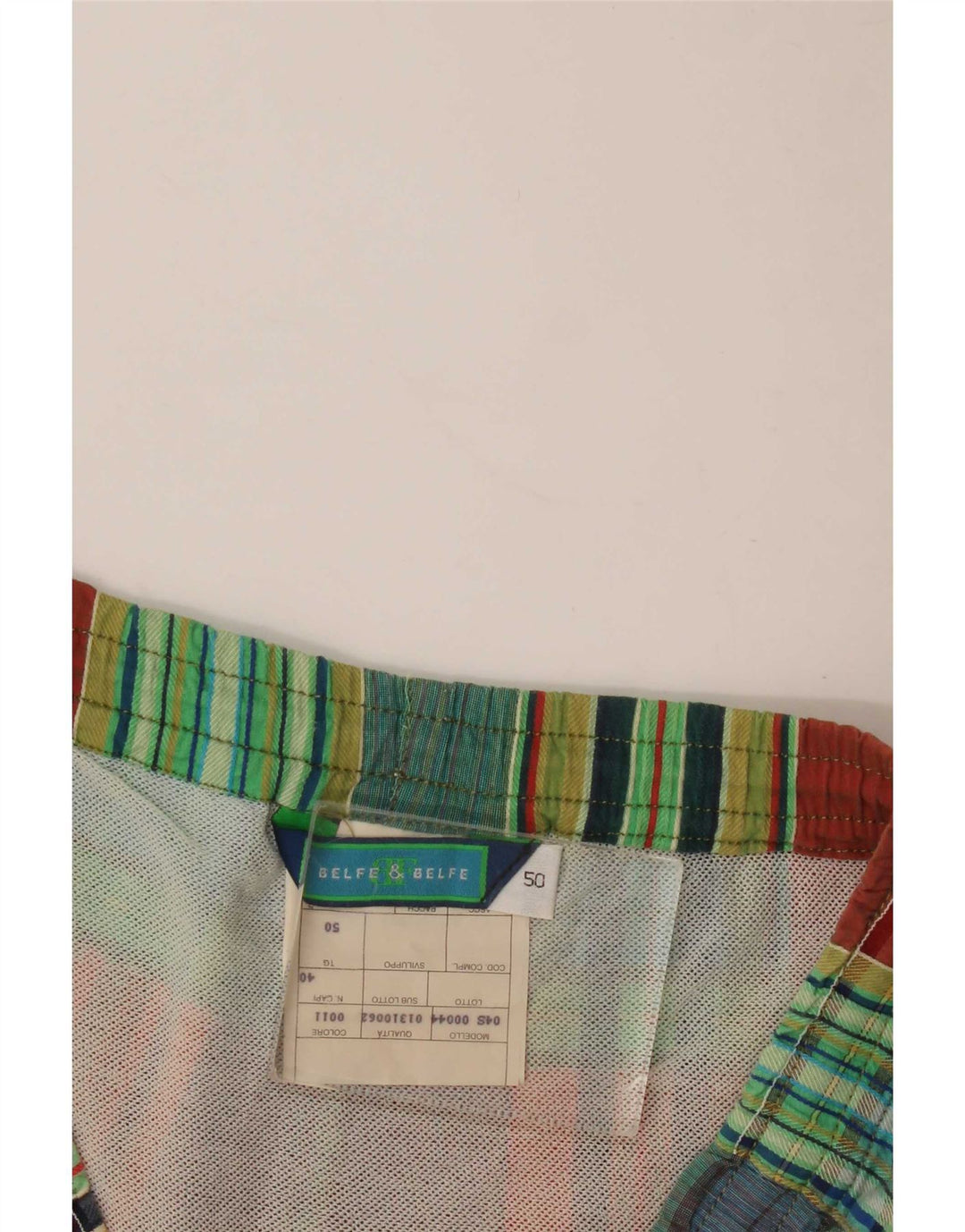 Belfe & Belfe Pantaloni scurți de înot pentru bărbați IT 50, mari, multicolor, din bumbac