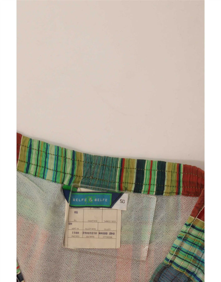 Belfe & Belfe Pantaloni scurți de înot pentru bărbați IT 50, mari, multicolor, din bumbac