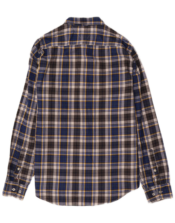 Cămașă de flanel pentru bărbați Tommy Hilfiger New York Fit, mare, albastru, din bumbac