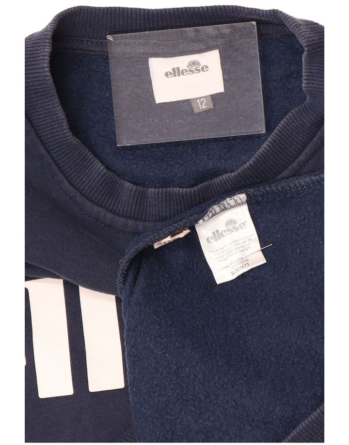 ELLESSE Pulover supradimensionat pentru femei UK 12 Medium Bleumarin