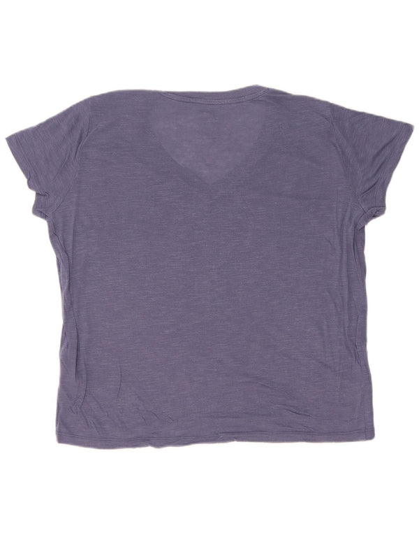 Tricou Lee pentru femei cu croiala normală Top UK 16 Large Blue Lyocell