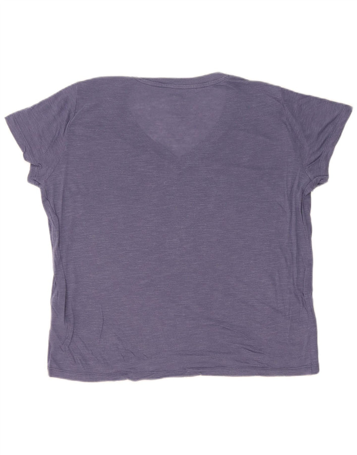 Tricou Lee pentru femei cu croiala normală Top UK 16 Large Blue Lyocell