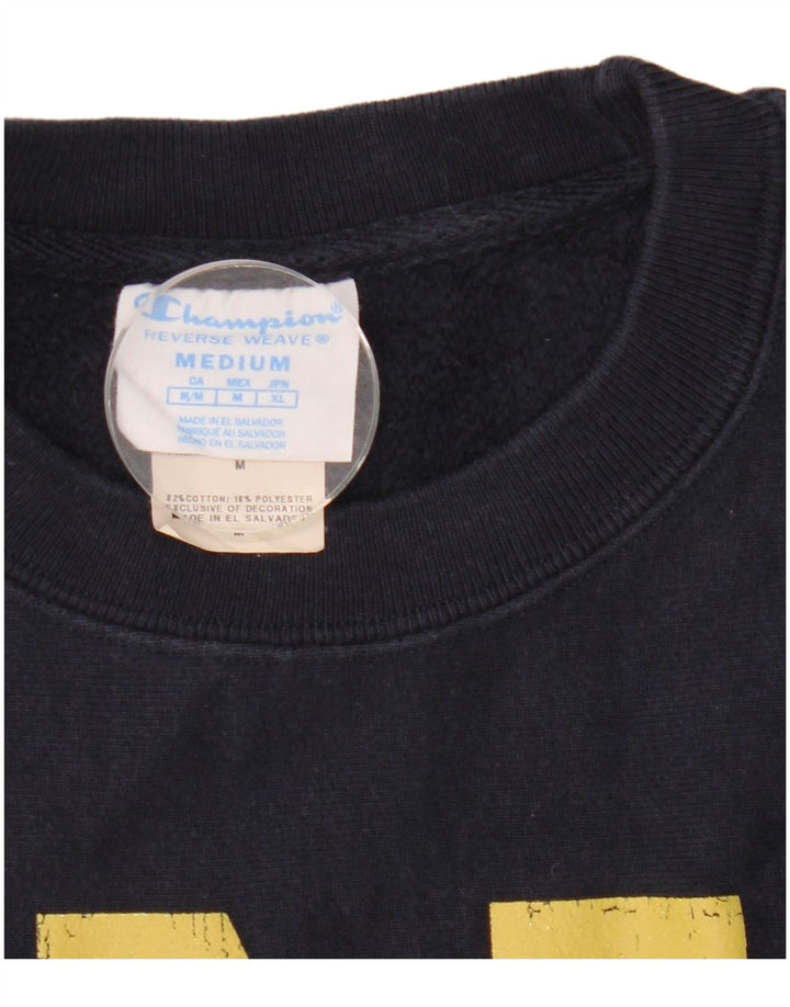 Pulover pentru bărbați Champion Reverse Weave Graphic Pulover Mediu Bleumarin