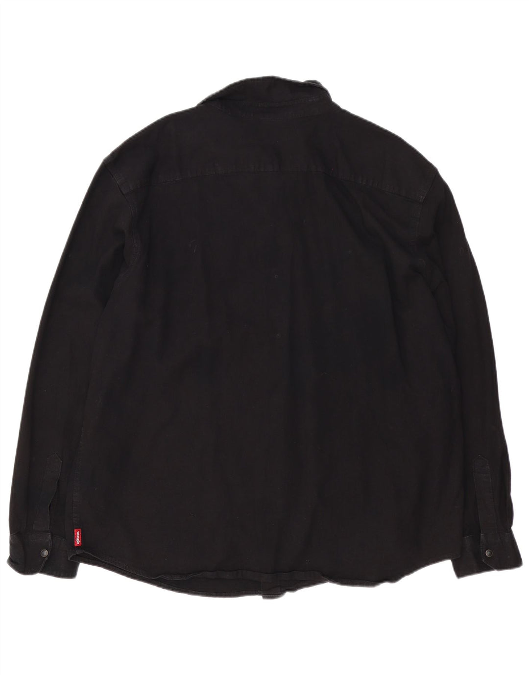 Cămașă Western Denim Wrangler pentru bărbați, bumbac negru 3XL