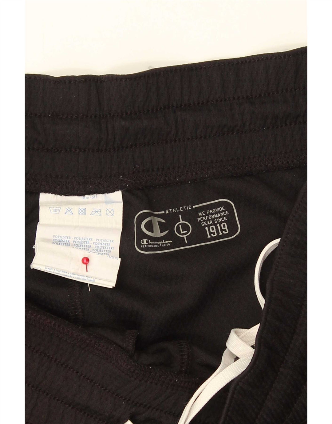 Pantaloni scurți sport grafic pentru bărbați Champion, mari, negru, poliester color bloc