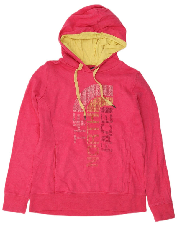 Pulover cu glugă grafic pentru femei The North Face UK 12 Medium Pink Sports