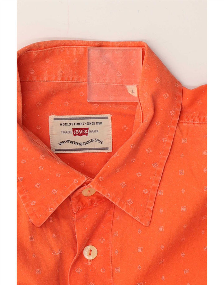 Cămașă cu mânecă scurtă Levi's pentru bărbați, mare pete portocalie