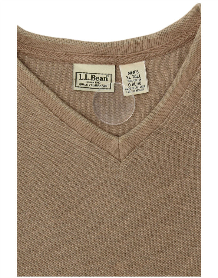 L.L.Bean Top pentru bărbați cu mânecă lungă XL, bej, bumbac
