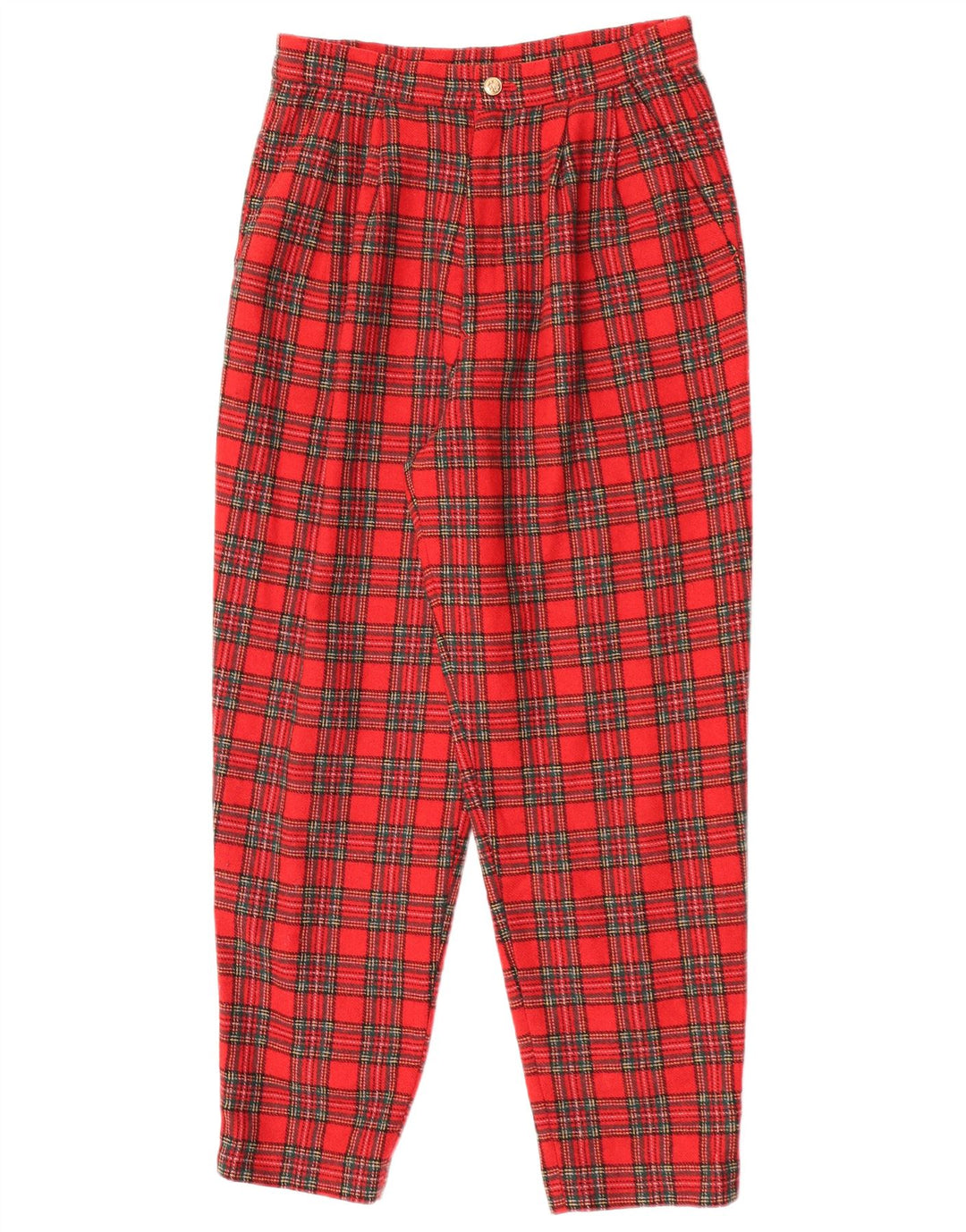 Pantaloni chino pentru femei VINTAGE L25 L26 Red Check