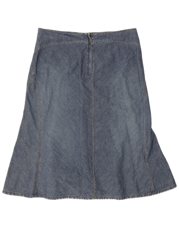 Fusta de blugi pentru femei Monsoon UK 14 mare W32 bumbac albastru