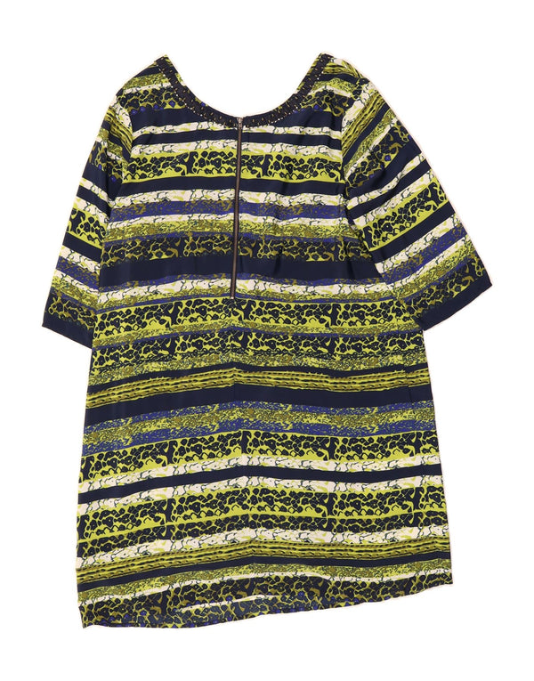 Rochie cort PER UNA pentru femei cu mâneci 3/4 UK 20 2XL, cu dungi multicolore