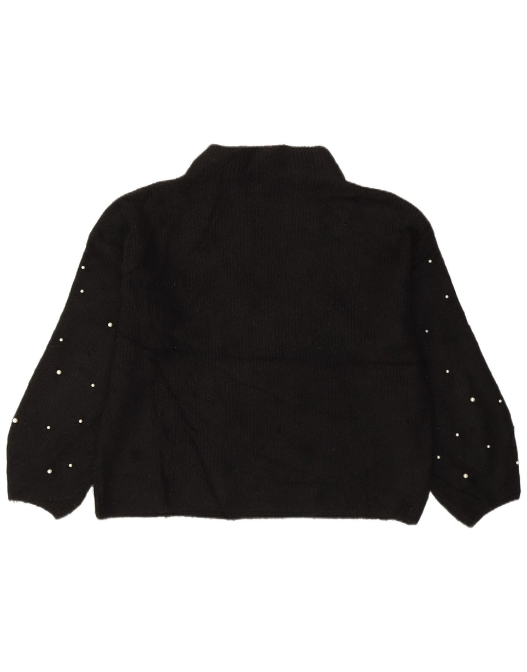 Pulover cu gât țestoasă pentru femei Marks & Spencer UK 14, mare, negru, acrilic