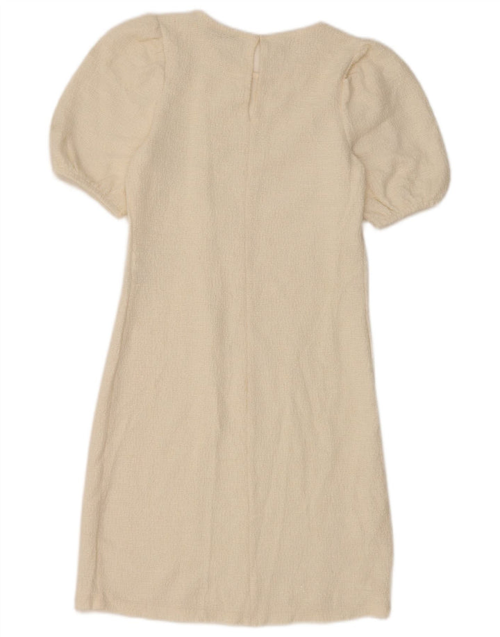 Rochie pentru femei Zara UK 8 Bumbac alb mic