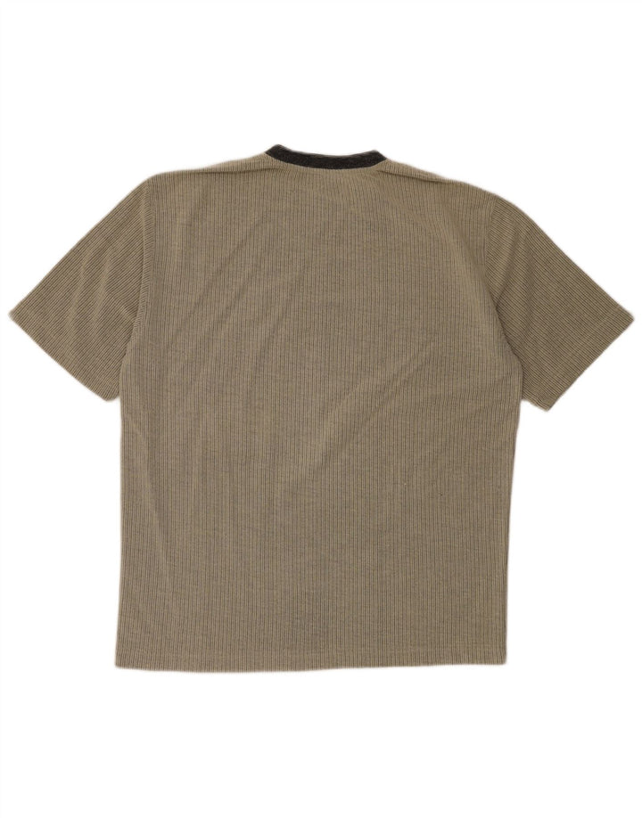 Tessitore Bărbați Tricou Top Large Gri Pinstripe