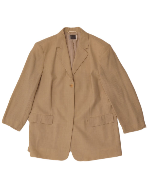 Jachetă blazer pentru femei Perte by Krizia UK 16 mare, bej, viscoză