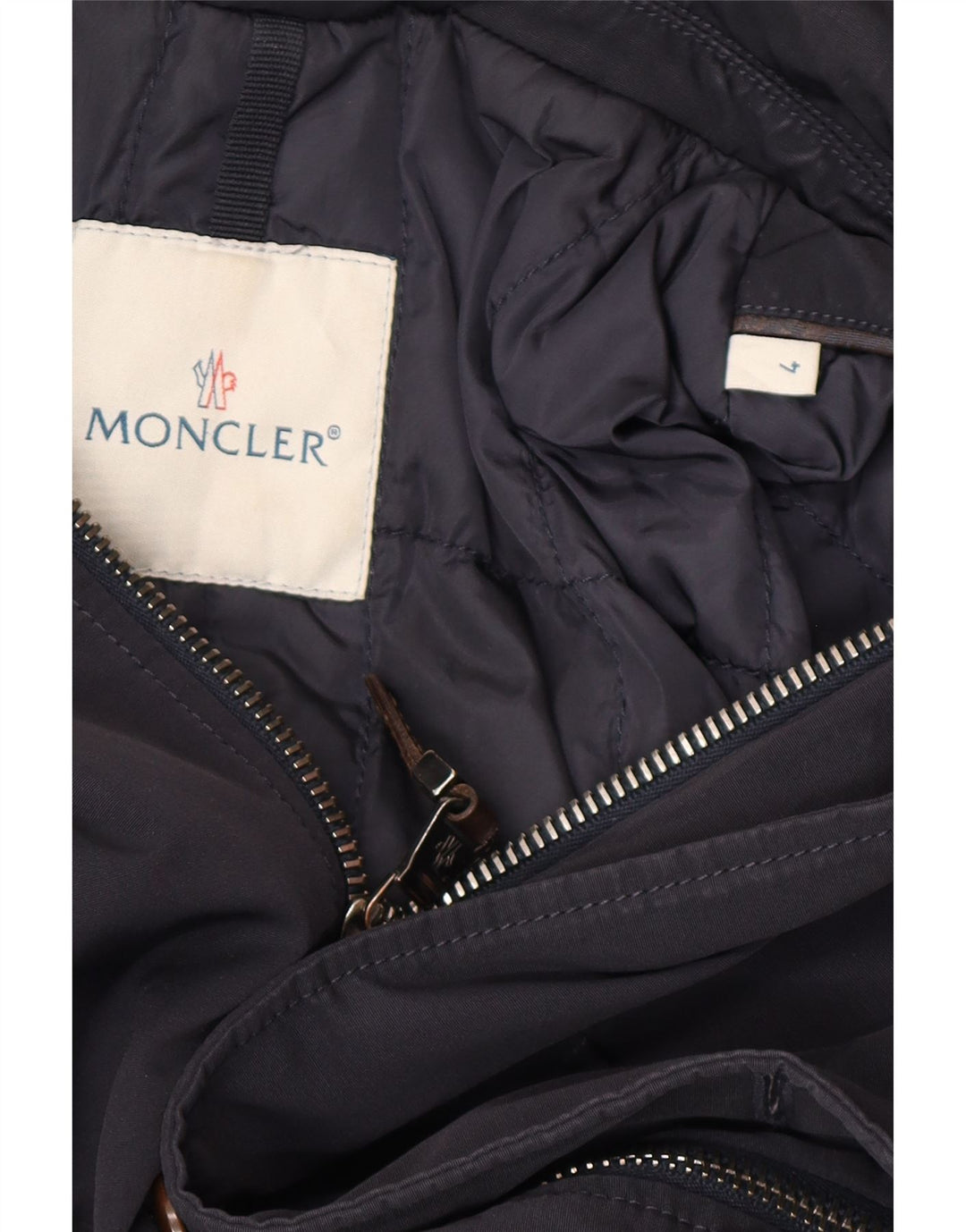 Jachetă căptușită pentru bărbați Moncler Mărimea 4 XL Poliester bleumarin