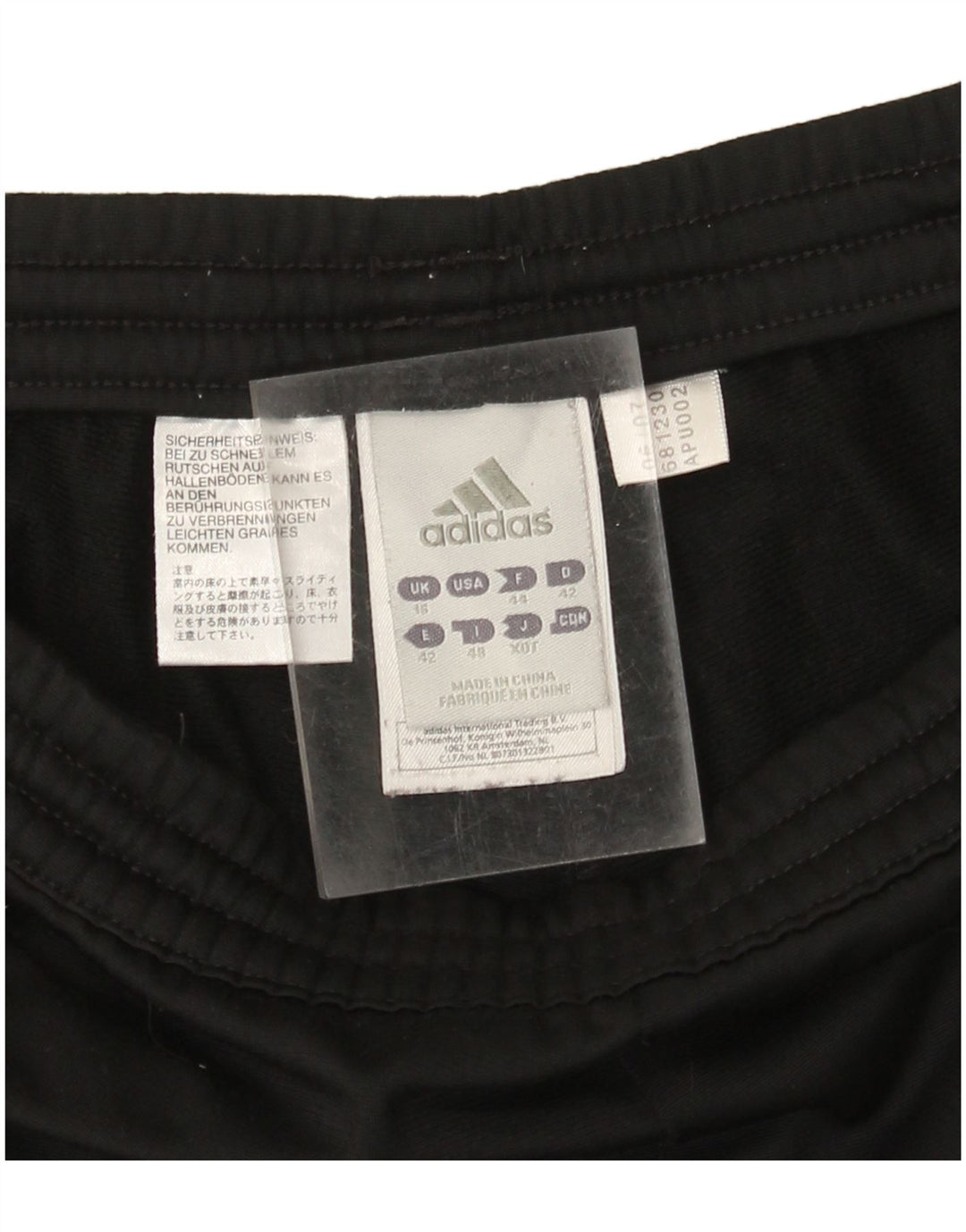 Pantaloni de trening ADIDAS pentru femei UK 16 Poliester negru mare