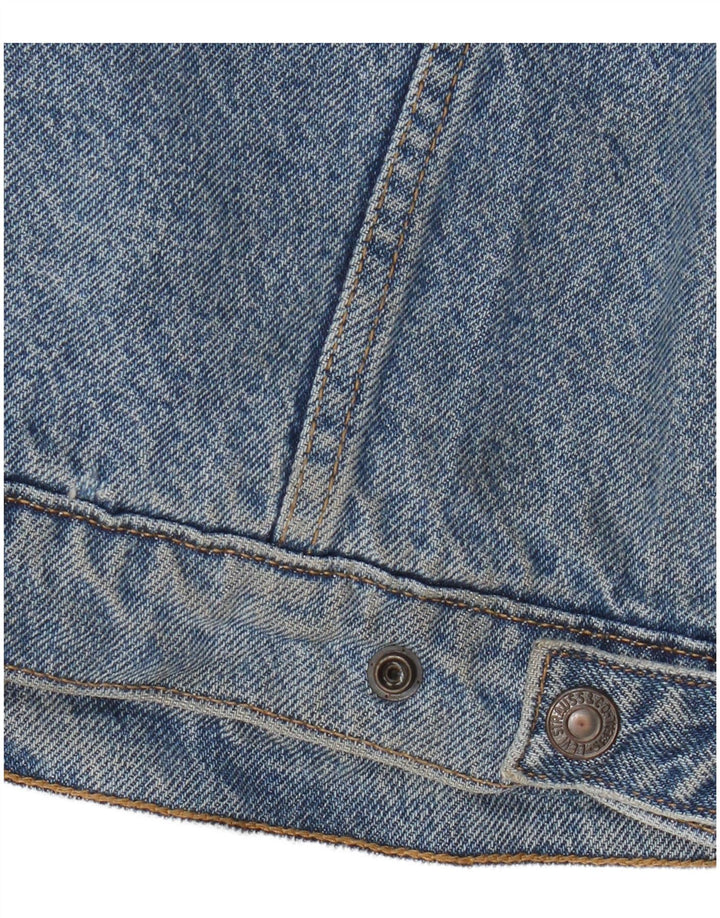 Jachetă de blugi Sherpa pentru femei Levi's UK 14, mare, albastru, bumbac