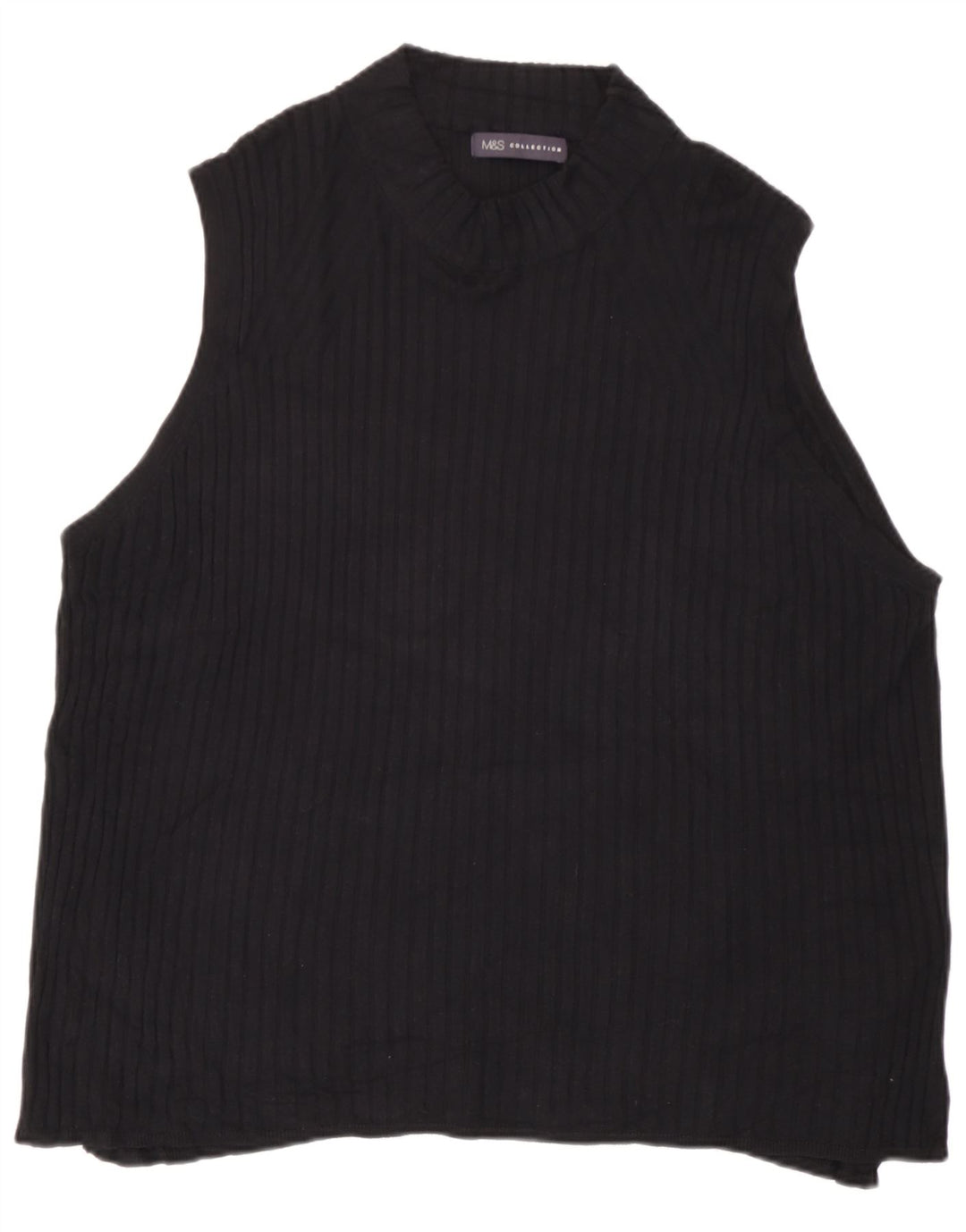 Vestă Marks & Spencer pentru femei, UK 24 4XL, viscoză neagră