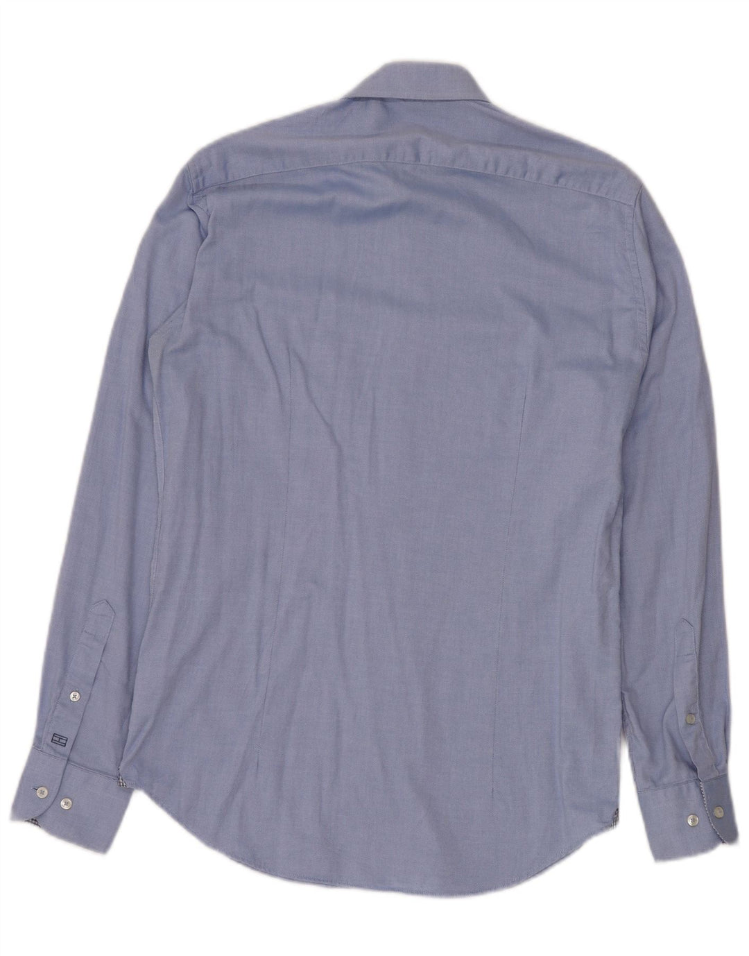 Cămașă croită pentru bărbați TOMMY HILFIGER Mărimea 37 14 1/2 Bumbac albastru mic