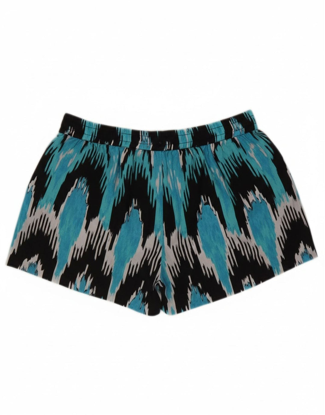 MICHAEL KORS Womens Sport Shorts UK 8 Small  Blue Ikat Polyester