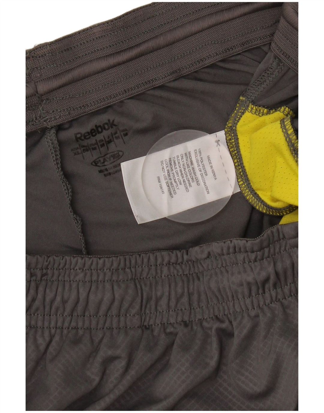 Pantaloni scurți sport Reebok pentru bărbați, gri mediu, poliester color bloc