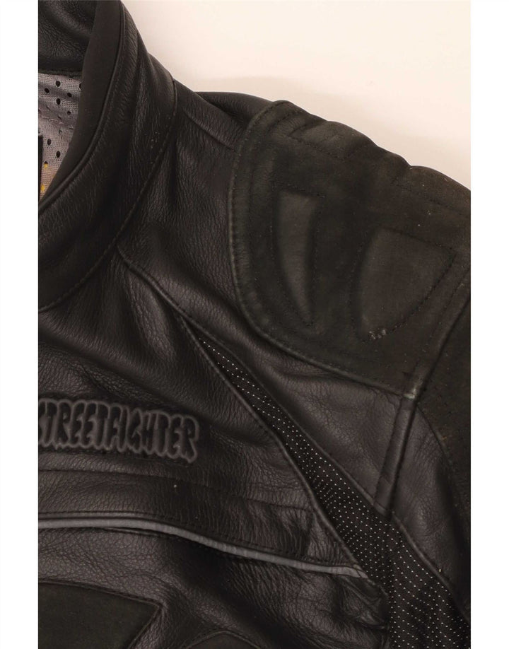 Jachetă Racer din piele pentru bărbați Streetfighter IT 48 Medium Black