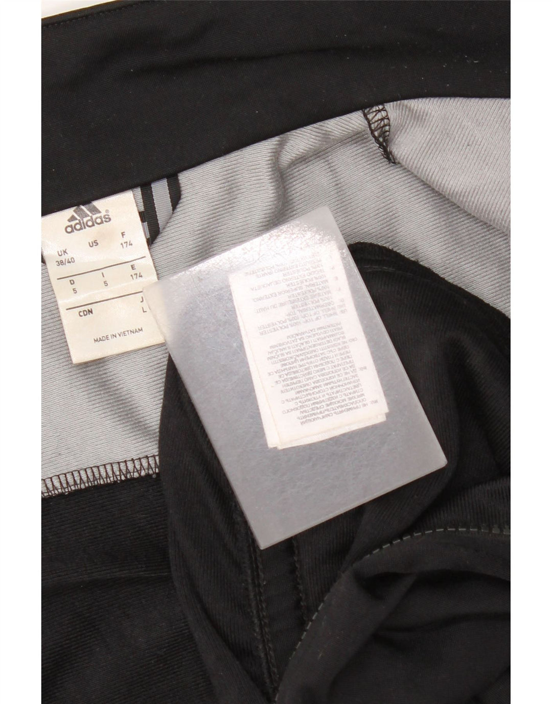 Jachetă de trening pentru bărbați Adidas UK 38/40 Medium Black Colorblock