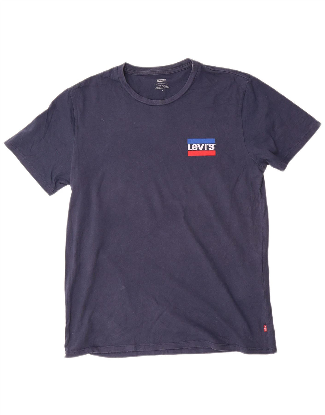 Tricou grafic pentru bărbați Levi's Top mediu din bumbac bleumarin