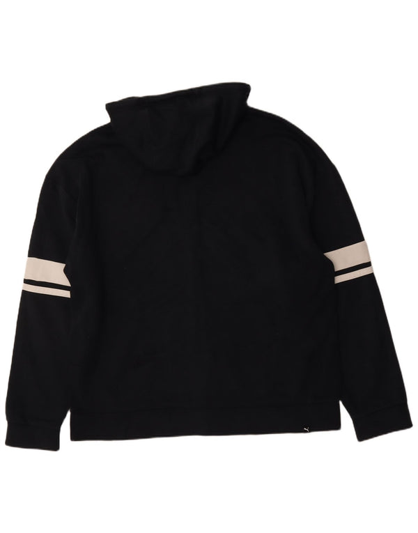 Pulover Puma Graphic Zip Hoodie pentru bărbați 2XL, bumbac color-bloc negru