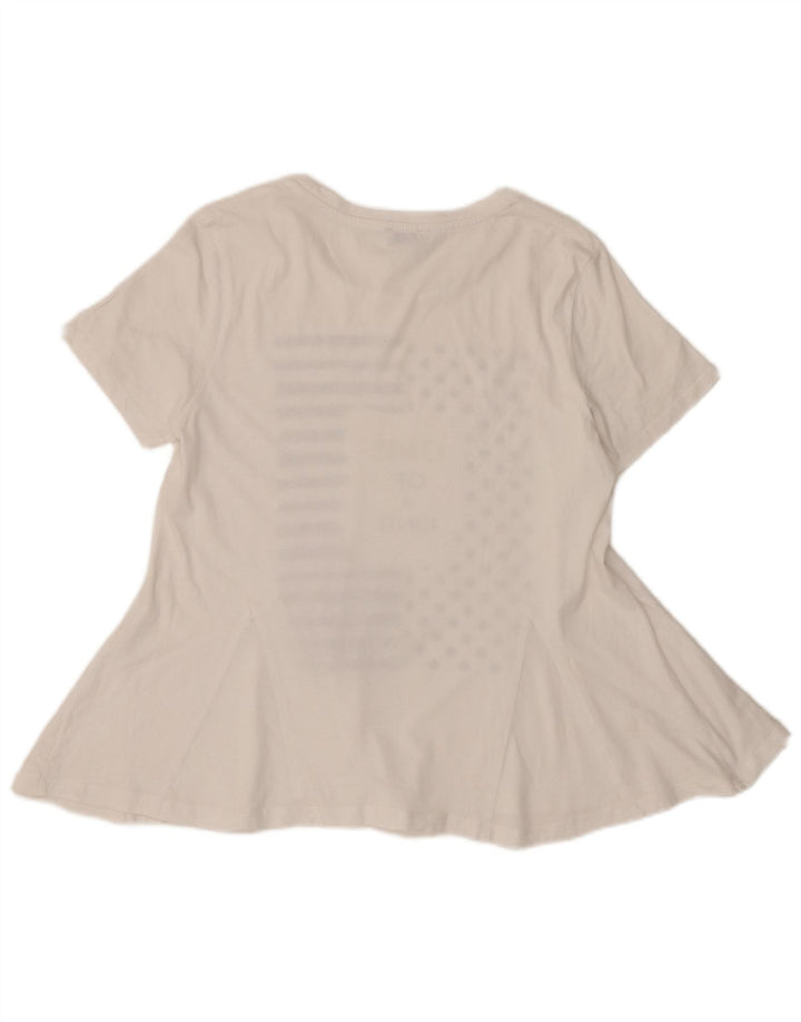 Bluză Liu Jo pentru femei Milano Graphic Top UK 12 Medium White