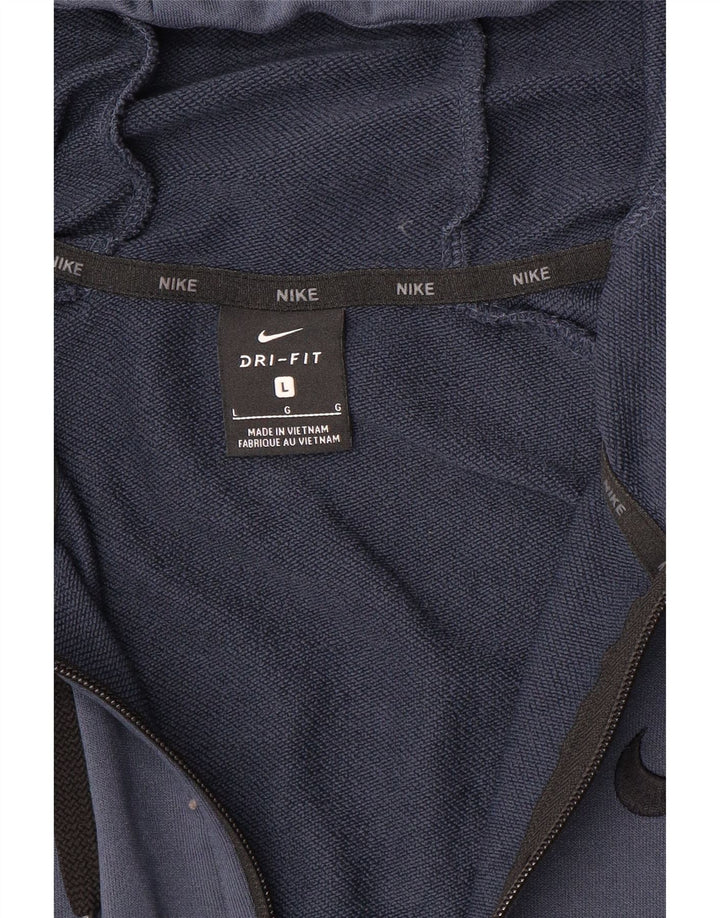 Pulover Nike Dri Fit Zip pentru bărbați, mare, bleumarin