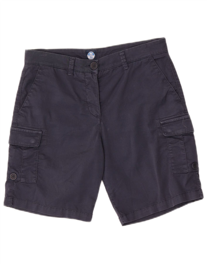 Pantaloni scurti cargo North Sails pentru femei EU 42 Medium W28 Bumbac bleumarin