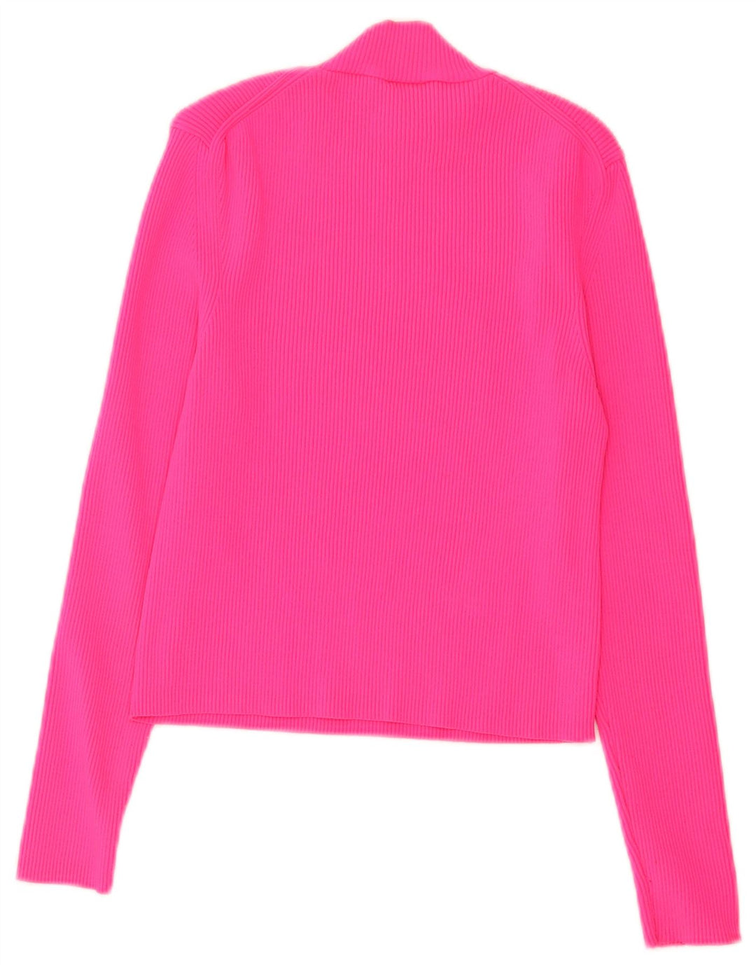 Crop Top pentru femei Zara cu mânecă lungă UK 14, mare, roz din poliamidă