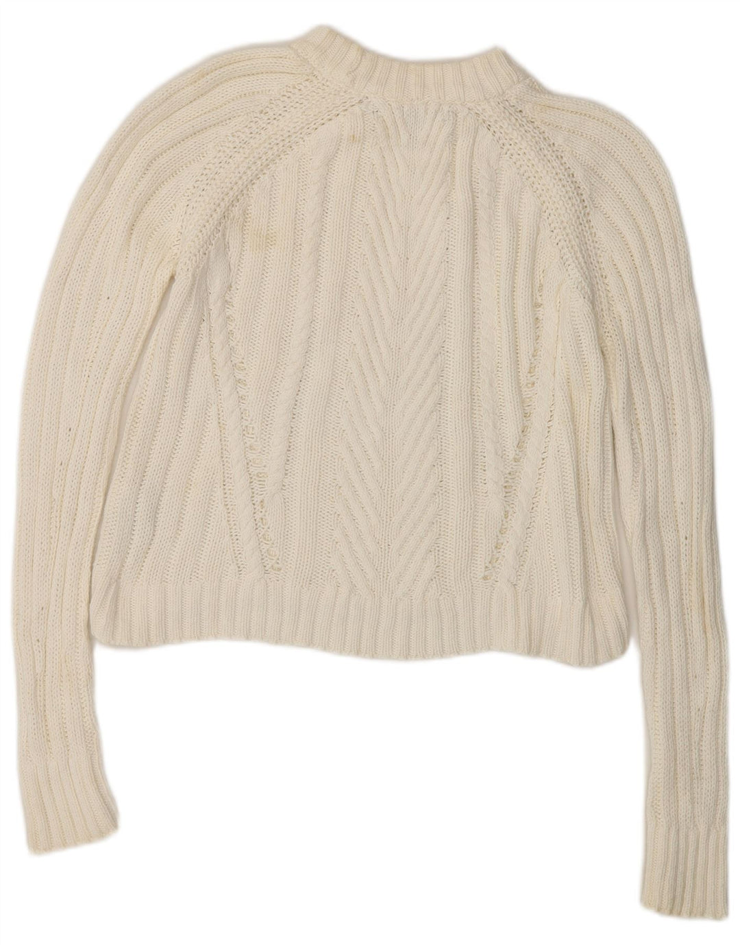 Pulover oversized cu gât țestoasă pentru femei Zara UK 10 Mic Alb