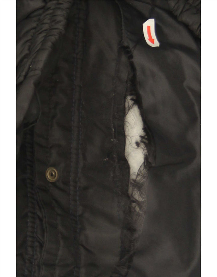 Gilet Vintage pentru bărbați căptușit UK 38 Medium Black Poliester