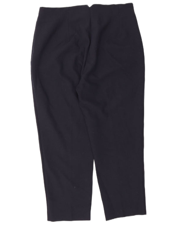Pantaloni de costum conici pentru femei Zara 2XL L34 L26 Poliester bleumarin