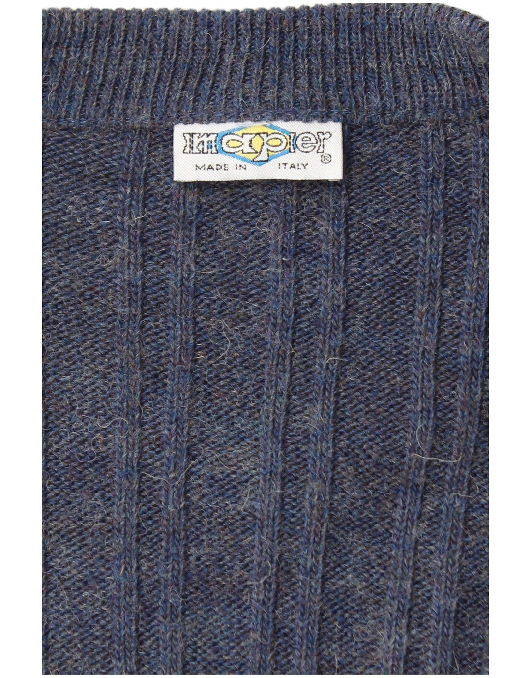 Pulover cardigan pentru bărbați Imapier, mare, albastru marin pete