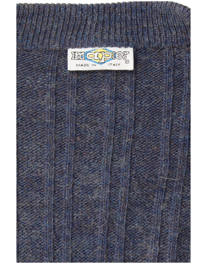 Pulover cardigan pentru bărbați Imapier, mare, albastru marin pete