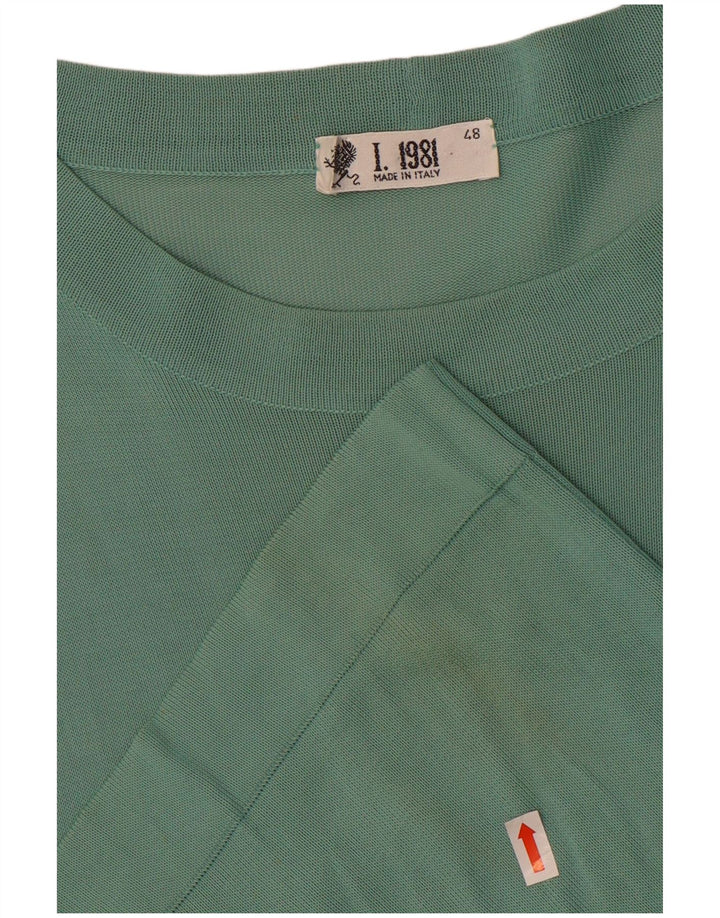 Tricou Vintage pentru bărbați Top IT 48 Medium Green Viscose